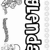 Glenda Coloring Pages Names Hellokids Gloria Giselle Name sketch template