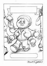 Garbage Pail Kids Coloring Color Pages Brent Engstrom sketch template