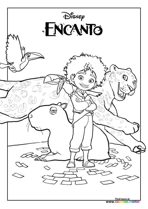 encanto printable coloring pages