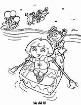 Coloring Dora Pages Boots Row Boats Boat Rowing Explorer Sheets Adventure Color Colouring Printable Birthday Kids Print Popular Coloringpagesabc Library sketch template