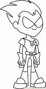 Robin Coloring Pages Titans Teen Go Para Colorir Desenho Do Color Print Printable Desenhos Jovens Desenhar Imprimir Coloringpages101 Cartoon Drawing sketch template