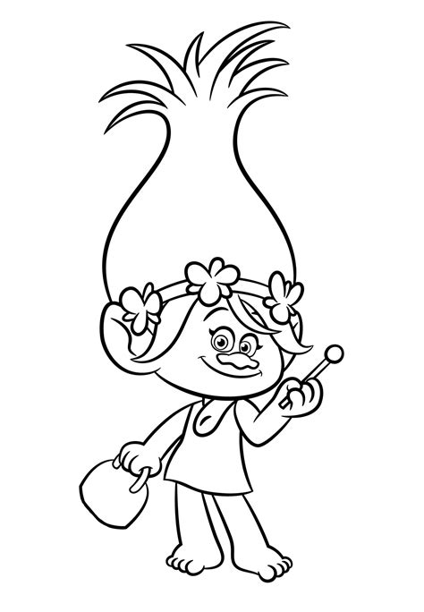 branch  trolls coloring page  dreamworks trolls category
