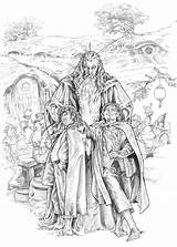 Coloring Lord Rings Pippin Merry Pages Hobbit Gandalf Colouring Adult Lotr Deviantart Colorier Tolkien Earth Middle Fr Adults Google Books sketch template