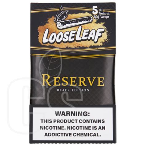 loose leaf reserve black edition cigar standard