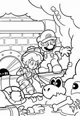 Mario Coloring Movie Super Bros Pages Book Remake Wonder Luigi Nintendo Smb Print High sketch template