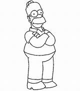 Homer Simpsons Desenho Relaxed Coole Malvorlage Gpp Siluetas Donut sketch template