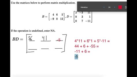 multiply  matrices    youtube