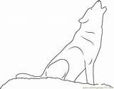 Howling Coloringpages101 Wolves sketch template