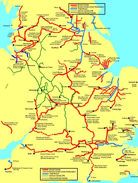 canal map narrowboatinfo