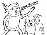 Jake Pages Coloring Adventure Time Finn Dog Human Getdrawings Roof Deviantart Getcolorings sketch template