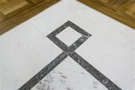 hermes marble flooring creates  enchanting luminance