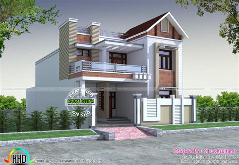 front decorative house elevation kerala home design  floor plans  dream houses