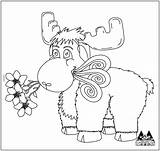 Moose Coloring Pages Give Muffin If Template sketch template