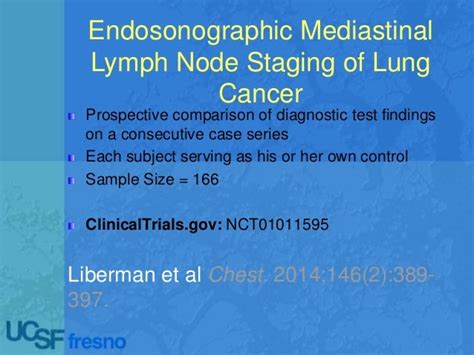 Echoendoscopic Lymph Node Staging In Lung Cancer An Endoscopic Alter…