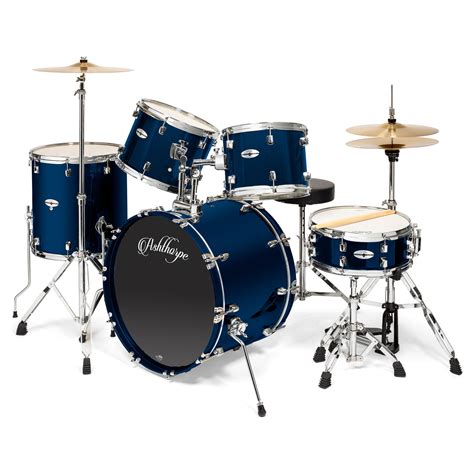 ashthorpe  piece full size adult drum set  remo heads premium