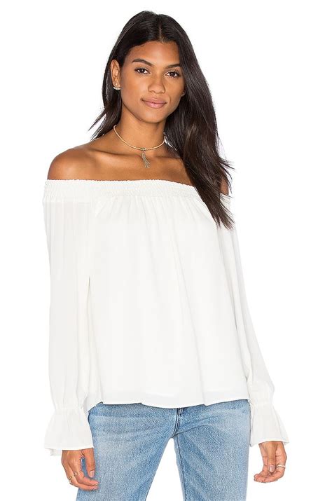 love the clean lines long sleeve tops white long sleeve top off