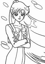 Coloring Pages Sailor Moon Cartoon Printable Kids Color Sheets Mars Anime Character Print Pluto Sailormoon Kino Mako Printables Popular Sheet sketch template