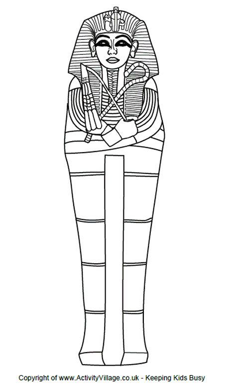sarcophagus colouring page ancient egypt  kids ancient egypt