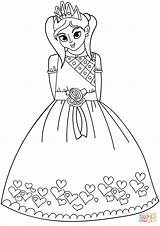 Coloring Princess Pages Supercoloring sketch template