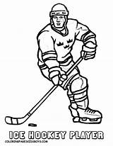Coloring Hockey Pages Player Players Color Kids Book Printable Boys Game Online Print Popular Sheets Coloringhome sketch template