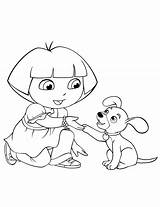 Dora Coloring Pages Dog Swiper Clipart Para Clip Colouring Sketch Puppy Colorear Exploradora La Dibujos Her Paw Shake Imprimir Dibujo sketch template