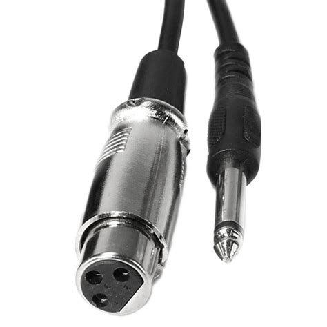xlr 3p female jack to 1 4 6 3mm stereo male plug microphone mic cable