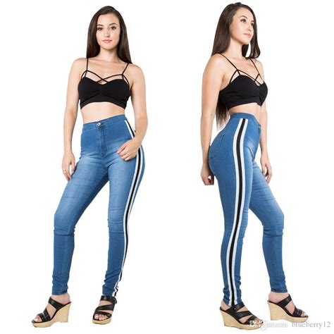 2020 High Street Women Skinny Jeans Sexy Skin Tight Jeans