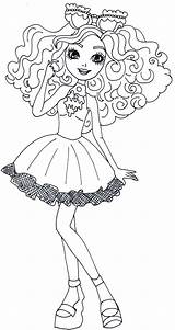 Ever After High Coloring Pages Madeline Hatter Ella Ashlynn Beach Mirror Printable Choose Board sketch template