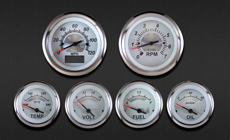 gps speedometer  gauge kit sterling white egaugescouk