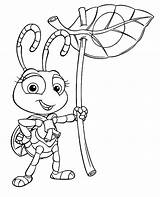 Coloring Pages Bugs Little Disney Cartoon Cartoons sketch template