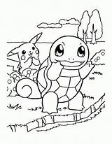 Coloring Pokemon Pages Pikachu Color Kids Colored sketch template