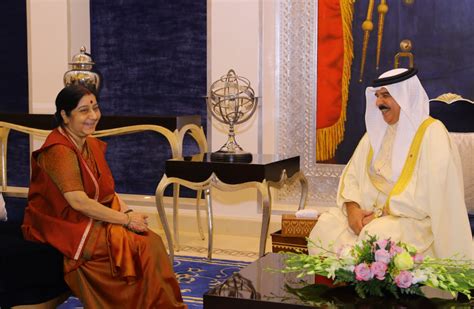 External Affairs Minister Smt Sushma Swaraj Meets King