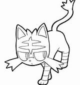 Litten Coloring Pages Getdrawings sketch template