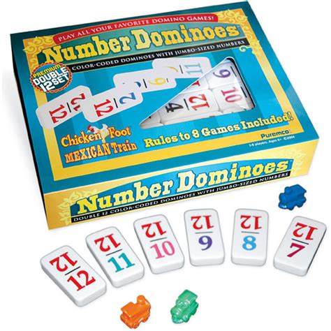 double  numbered dominoes kremers toy  hobby