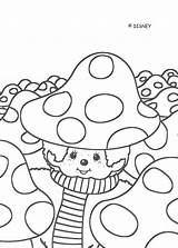 Monchhichi Coloring Mushrooms Pages Kiki Hellokids Print Color Cartoon sketch template