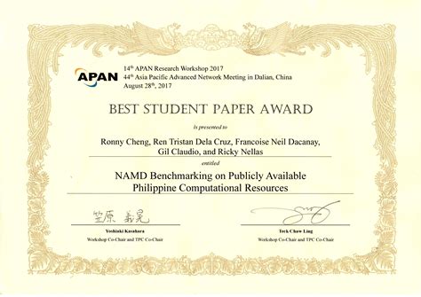 student paper award