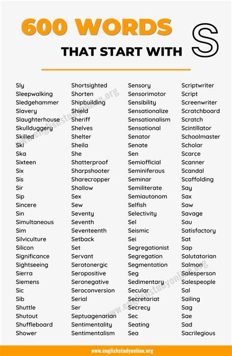 words  start     examples english study