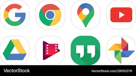 google icons royalty  vector image vectorstock
