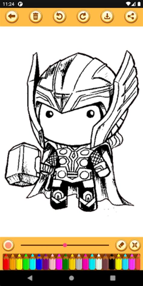 cute superhero coloring pages  android