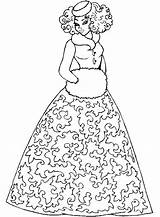 Coloring Pages Girl Girls Pretty Dress Print Dollar Beautiful Bill Book Kids Patterns Dresses Color Teenagers Woman Printable Ladies Princess sketch template
