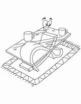 Coffee Coloring Table Pages Furniture Modern Cup Popular Steaming Books Coloringhome sketch template