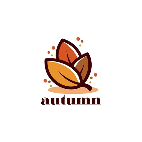 autumn logo premium vector