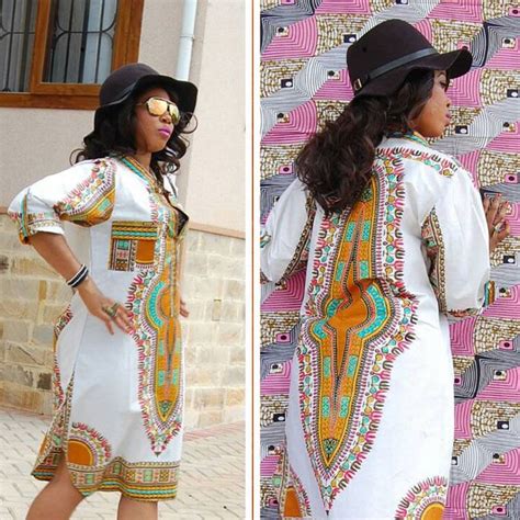 Women Traditional African Print Dashiki Party Dress Short Sleeve Lady