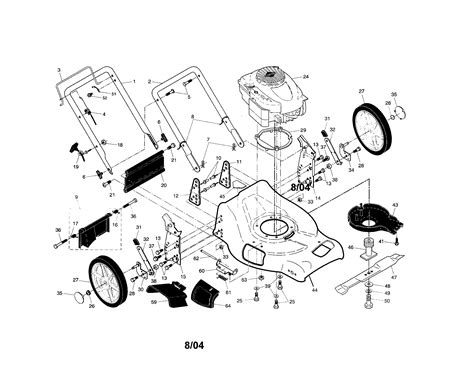 Craftsman Gas Walk Behind Lawnmower Parts Model 917378921 Sears