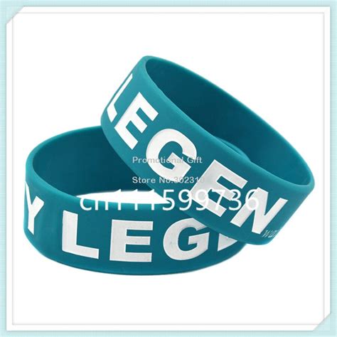 50pcs lot legend wait for it dary legendary silicone debossed wristband