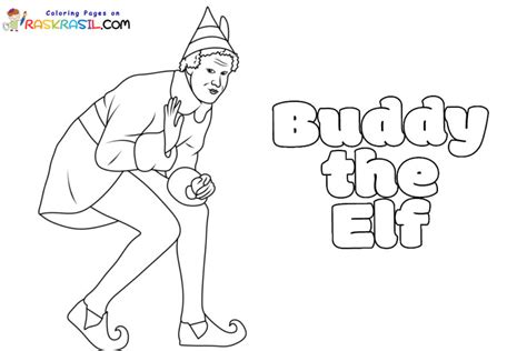 buddy  elf coloring pages