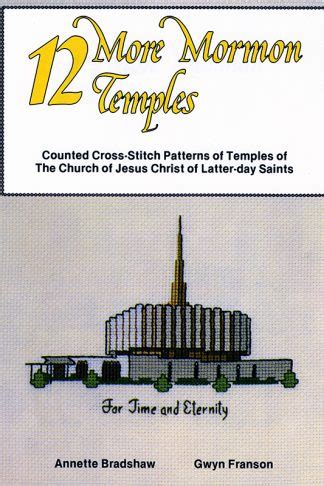 lds temples cross stitch patterns lds horizon bookstore
