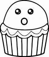 Cupcake Drawing Cartoon Getdrawings sketch template