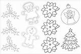 Christmas Bookmarks Coloring Tags Printable Gift Color Bookmark Print Ornaments Designs Printables Holiday Felt Own Templates Make sketch template