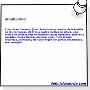 Image result for Albellanino. Size: 184 x 185. Source: www.definiciones-de.com